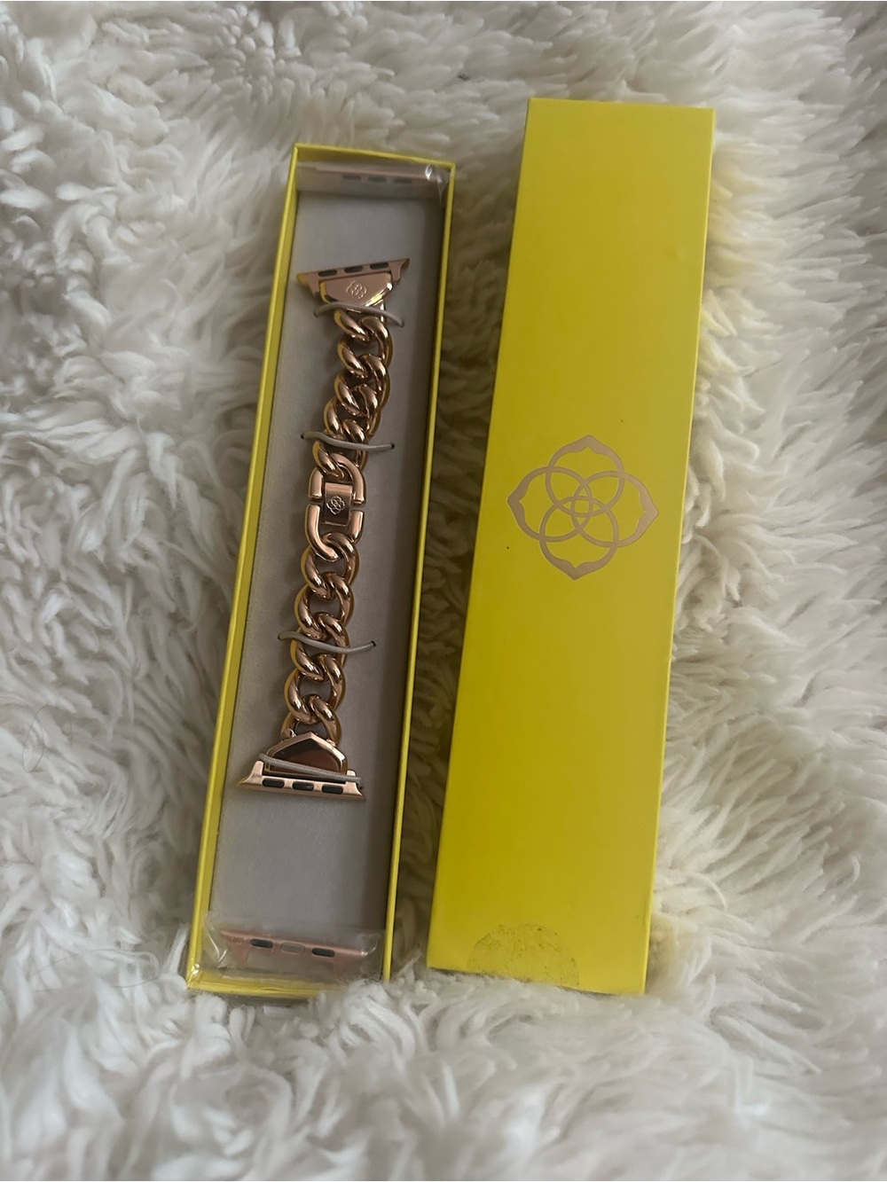Kendra Scott Rose Gold Chain Link Apple Watch Band